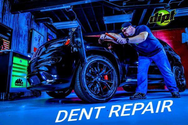 Paintless dent repair is the art of removing dents from your vehicles panels, not filling those dents and painting over them.