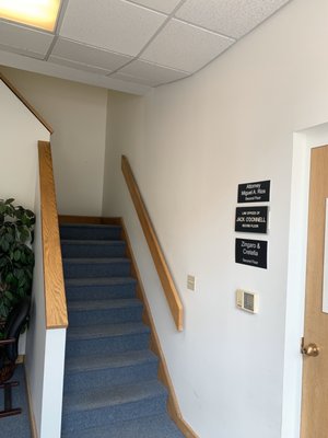 Rear entrance stairway