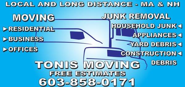 Toni's Moving & Removing