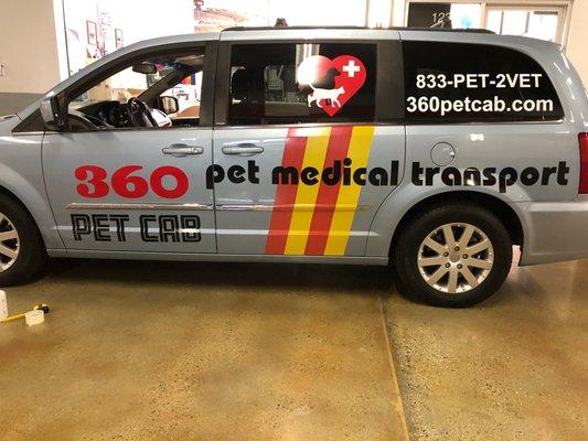 360 Pet Cab, medical and non medical pet transportation, what a great idea. Very nice people.