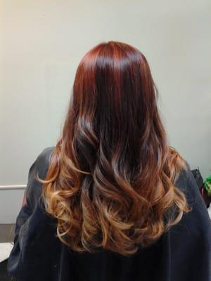 Fire umbre. Hair color by Angie