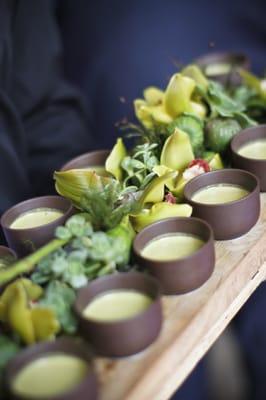 Chilled Cucumber and Pea Veloute