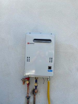 tankless water heater installation