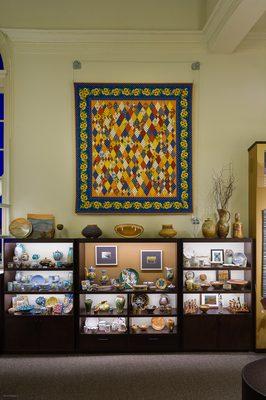 Interior of our beautiful, historic craft shop in Biltmore Village