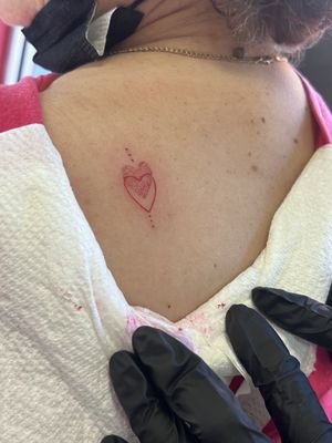 Heart within a heart (mother daughter tattoo)