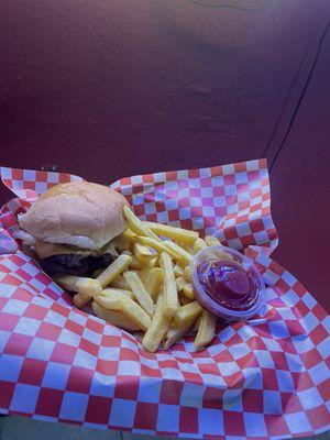 Burger and Fries