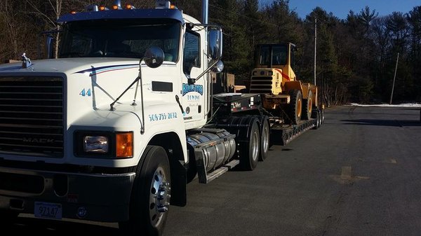 Truck#44 is ready to move your heavy construction equipment. We move OS/OW loads in almost all New England States.