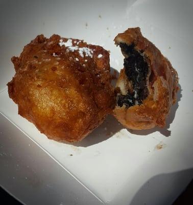 Bacon wrapped fried oreos - Crave