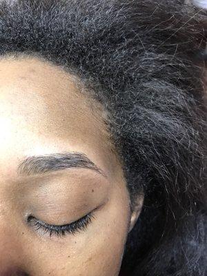 Eyebrow threading