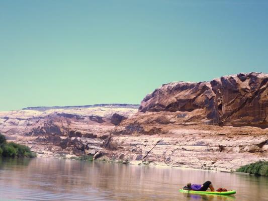 Paddleboarding Labyrinth Canyon