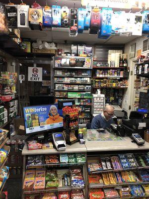 The friendly man behind the counter with no judgment on some products for sale, 02.18.2019.