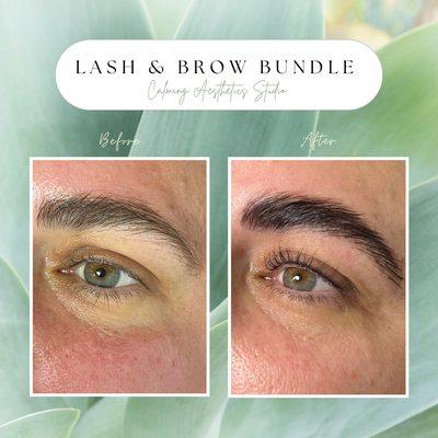 Before & after Lash & Brow Bundle