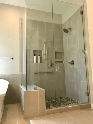 Luxury Stand in shower in Master Bathroom Remodel