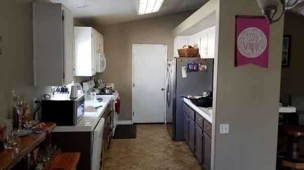 A before picture.of how the kitchen was