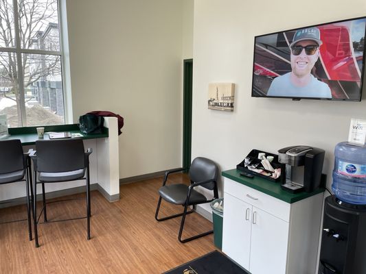 Clean, comfortable and quiet Waiting Area.