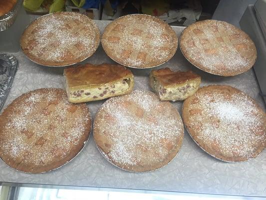 Home made Wheat Pies and Meat Pies- Easter the Italian way