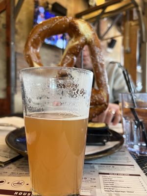 Pretzel and beer