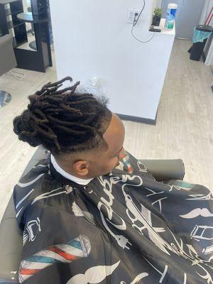 Drop fade w/locs