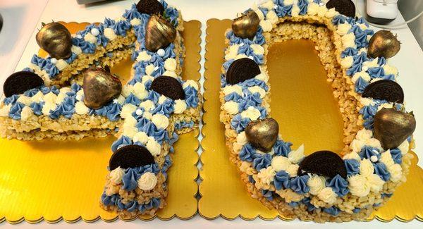 Custom Rice Krispie Cake