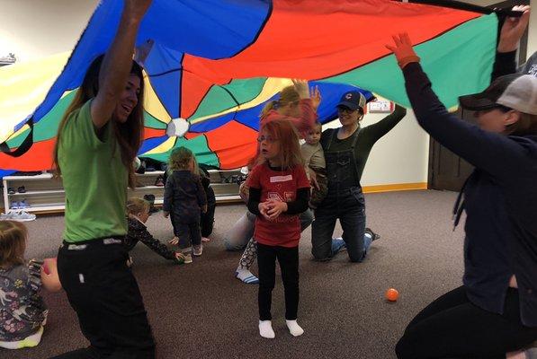 Parachute fun!