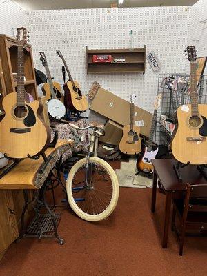 Guitars, Bikes collectables