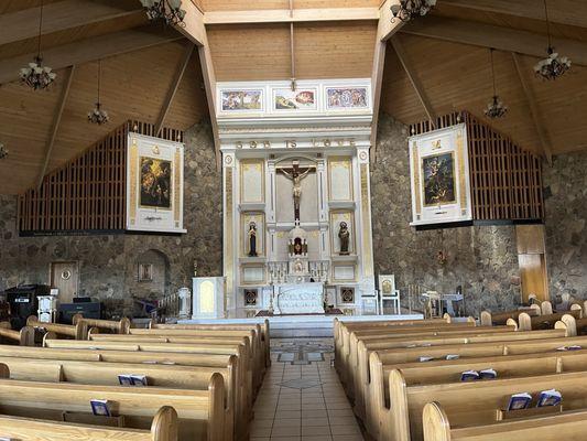 Inside of church