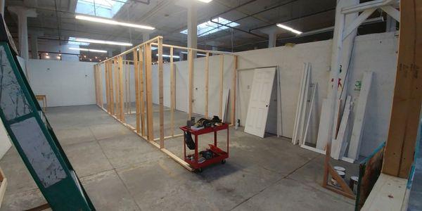 Private studios being built