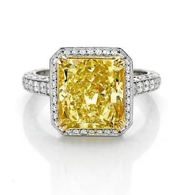 Fancy Yellow Radiant Diamond - New York Diamond Traders