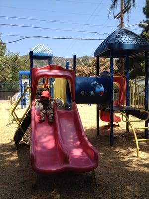 Smaller play set for toddlers at Glenoaks Park.