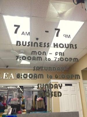 Business hours