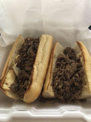 Cheesesteak with fried onions