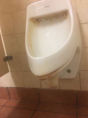 Urinal in Fresh Market restroom.