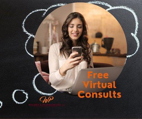 Free Virtual Consults = easy & safe way to learn your Bankruptcy options; https://wplawpractice.com/schedule-your-consultation/