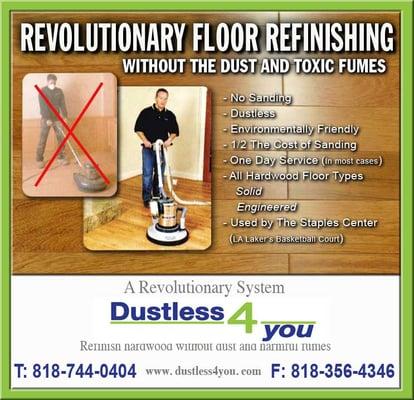 Revolutionary Floor Refinishing without the Dust and Fumes!