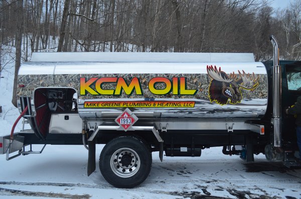 Partial wrap for the new tanker for KCM Oil.