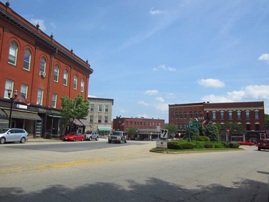 just around the corner from downtown Hudson