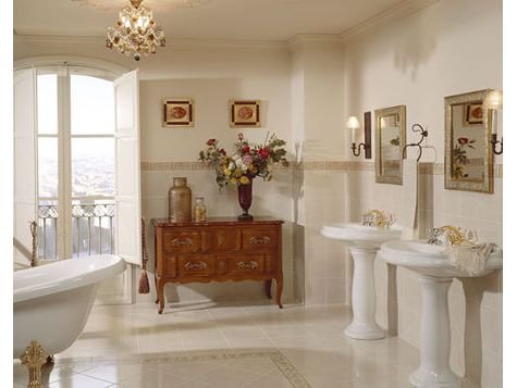 Ceramic or Porcelain Tile gives a lasting classic look.