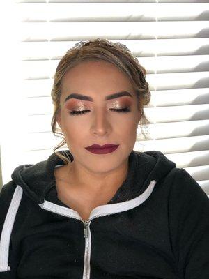 Wedding Hairdo & Makeup Glam