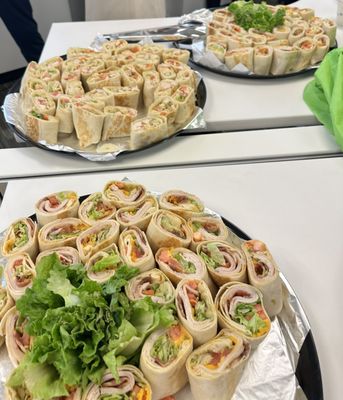 Brunch event-assorted wraps