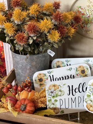 Autumn decorations for inside & out