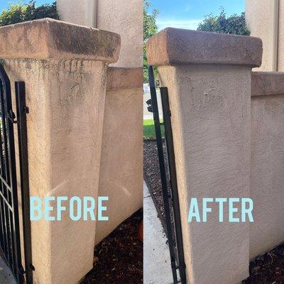 Soft wash for home exterior