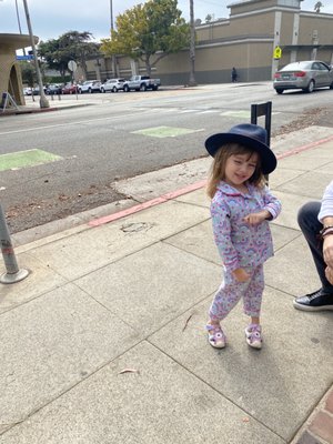 Amelia is always excited to visit Dr Ross!  Here she is posing before a wellness check! :)