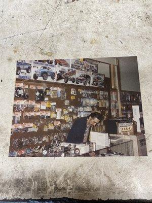 Vintage pic of the owner back in the 80's