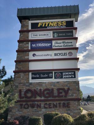 Marquee sign on Longley Ln.