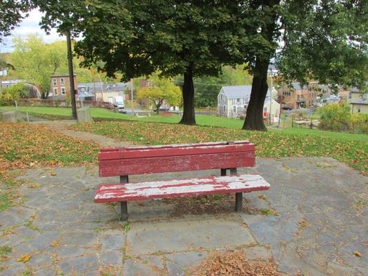 Scruffy bench