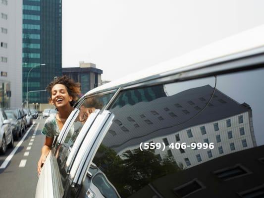 Enjoy one of our white stretch limos as you roll down the streets of Fresno in your pristine late model limousine rental.