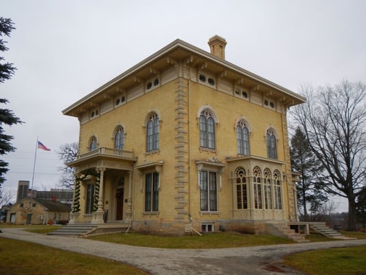 1855 Italianate-style architecture. Take pictures outside--they're not allowed inside!