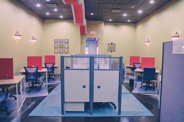 Dedicated Desks at this 6 person workstation are popular!