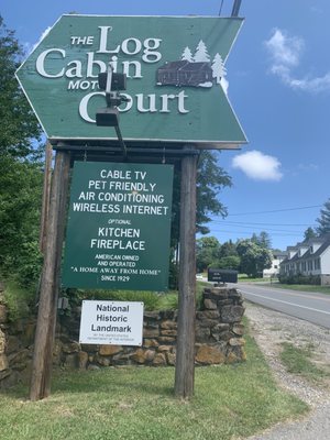 Sign at the road.