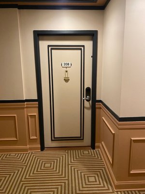 Hotel room doors